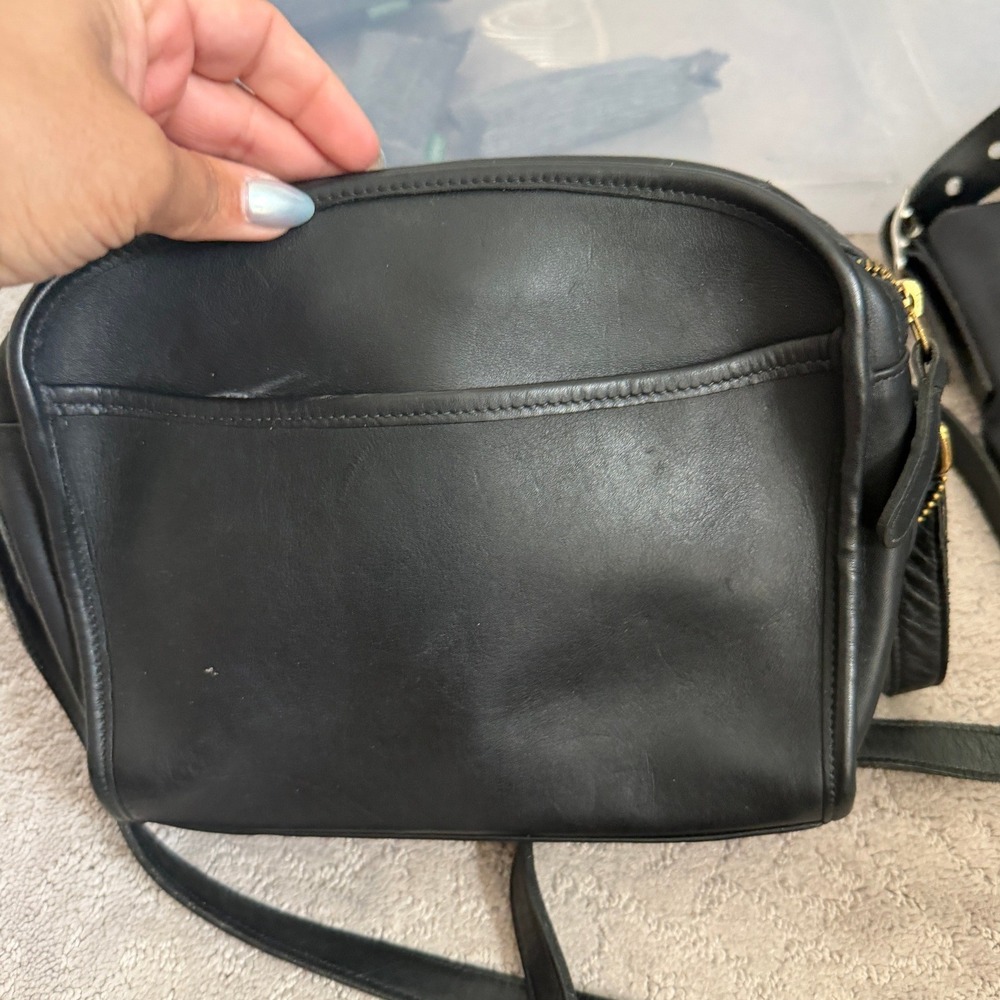 Coach Metropolis Crossbody Bag Vintage 9087 Leather Black Women Made In USA Chic